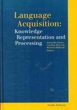 Language Acquisition: Knowledge Representation and Processing