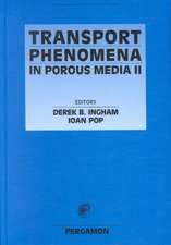 Transport Phenomena in Porous Media II