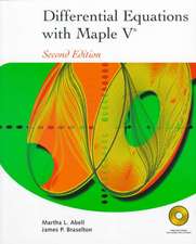 Differential Equations with Maple V