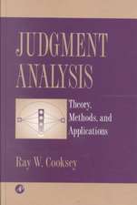 Judgement Analysis – Theory, Methods and Applications