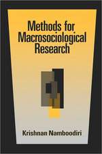 Methods for Macrosociological Research