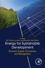 Energy for Sustainable Development: Demand, Supply, Conversion and Management