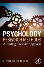 Psychology Research Methods: A Writing Intensive Approach