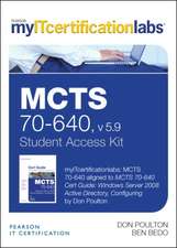 McTs 70-640 Cert Guide V5.9 Myitcertificationlab -- Access Card