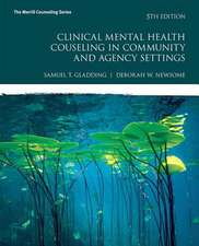 Clinical Mental Health Counseling in Community and Agency Settings