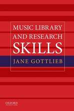 Music Library and Research Skills