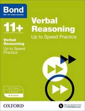 Bond 11+: Verbal Reasoning: Up to Speed Papers: 8-9 years