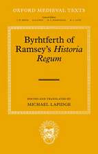 Byrhtferth of Ramsey's Historia Regum