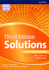 Solutions: Upper-Intermediate: Student's Book C Units 7-9: Leading the way to success