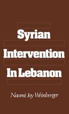 Syrian Intervention in Lebanon: The 1975-76 Civil War