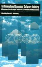 The International Computer Software Industry: A Comparative Study of Industry Evolution and Structure