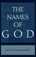 The Names of God: Poetic Readings in Biblical Beginnings