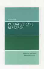 Issues in Palliative Care Research