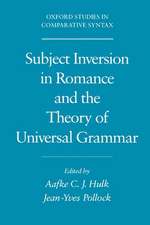 Subject Inversion in Romance and the Theory of Universal Grammar