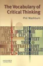 The Vocabulary of Critical Thinking