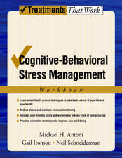 Cognitive-Behavioral Stress Management: Workbook