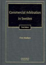 Commercial Arbitration in Sweden