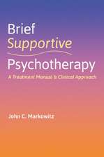 Brief Supportive Psychotherapy: A Treatment Manual and Clinical Approach