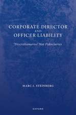 Corporate Director and Officer Liability