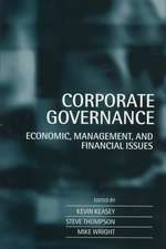 Corporate Governance: Economic and Financial Issues