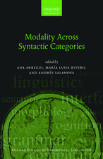 Modality Across Syntactic Categories