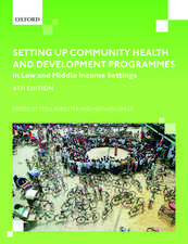 Setting up Community Health and Development Programmes in Low and Middle Income Settings