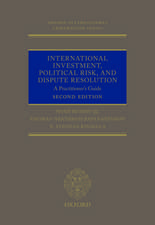 International Investment, Political Risk, and Dispute Resolution