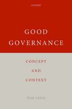 Good Governance: Concept and Context