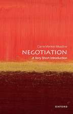 Negotiation: A Very Short Introduction