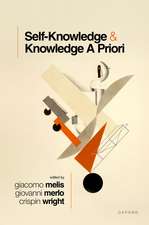 Self-Knowledge and Knowledge A Priori
