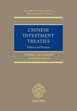 Chinese Investment Treaties