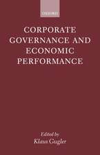 Corporate Governance and Economic Performance