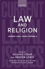 Law and Religion: Current Legal Issues 2001 Volume 4