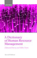 A Dictionary of Human Resource Management