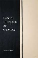 Kant's Critique of Spinoza