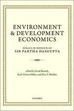 Environment and Development Economics: Essays in Honour of Sir Partha Dasgupta