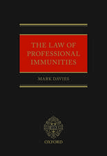 The Law of Professional Immunities