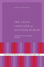 The Legal Language of Scottish Burghs