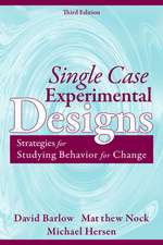 Single Case Experimental Designs: Strategies for Studying Behavior for Change