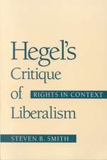 Hegel's Critique of Liberalism: Rights in Context