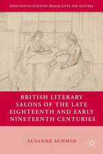 British Literary Salons of the Late Eighteenth and Early Nineteenth Centuries