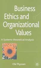 Business Ethics and Organizational Values