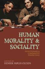 Human Morality and Sociality