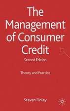 The Management of Consumer Credit: Theory and Practice