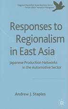 Responses to Regionalism in East Asia: Japanese Production Networks in the Automotive Sector