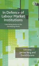 In Defence of Labour Market Institutions