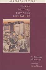 Early Modern Japanese Literature – An Anthology, 1600–1900 – Abridged Edition