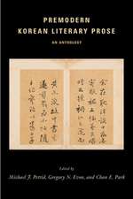 Premodern Korean Literary Prose – An Anthology