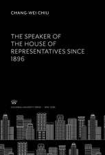 The Speaker of the House of Representatives Since 1896