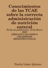 Conocimientos de las TCAE sobre la correcta administración de nutrición enteral